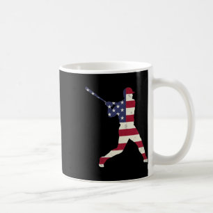 Patriotic Baseball 4th Of July Men Usa American Fl Coffee Mug