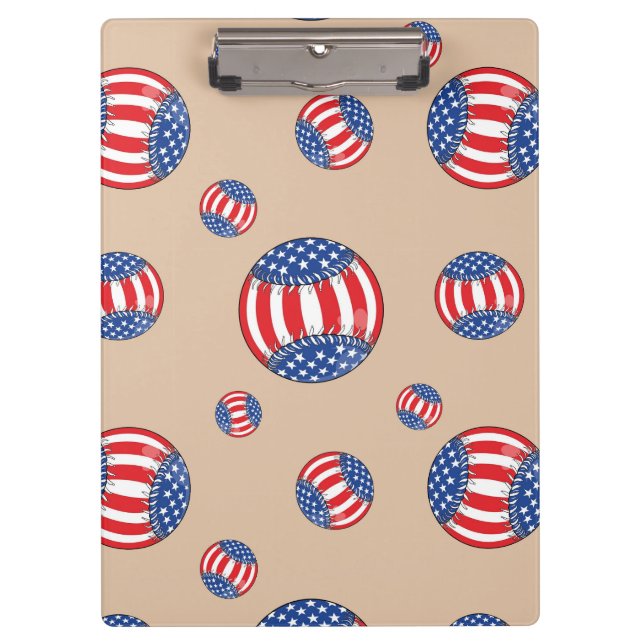 Patriotic Baseball Clipboard (Front)