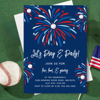 Patriotic Baseball & Fireworks 4th of July Party