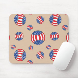 Patriotic Baseball Mousepad