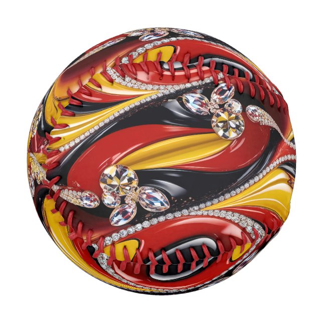 Patriotic baseball with Belgian Colours (Front Left)