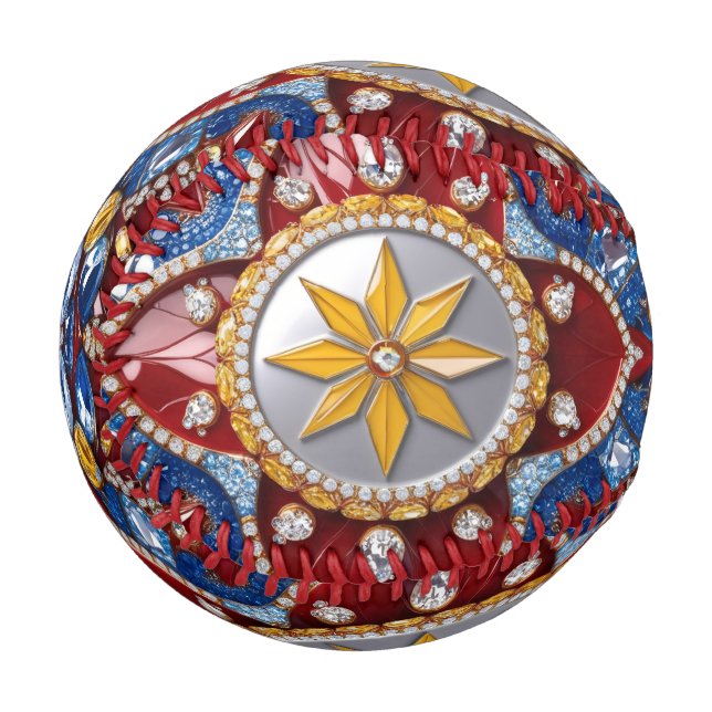 Patriotic baseball with Colombian Colours (Front Left)