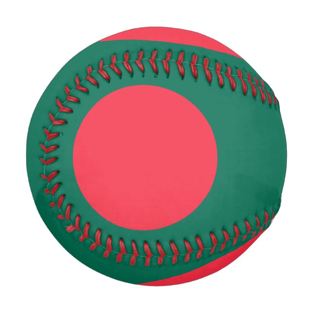 Patriotic baseball with flag of Bangladesh (Front Left)