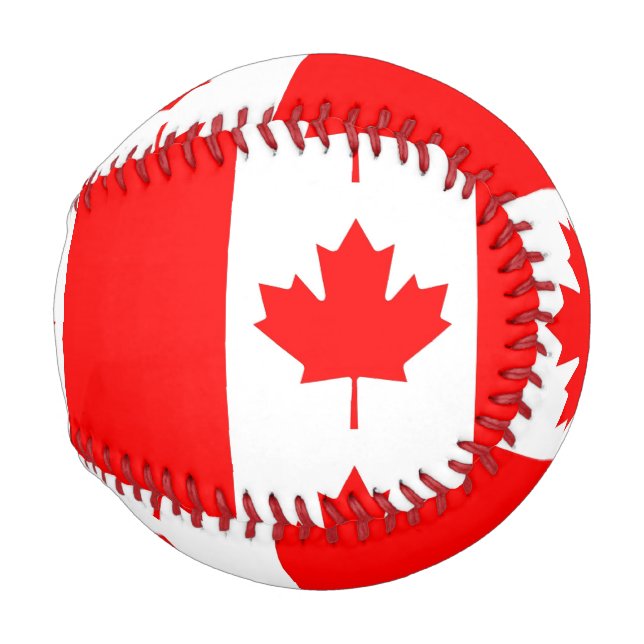 Patriotic baseball with flag of Canada (Front Right)