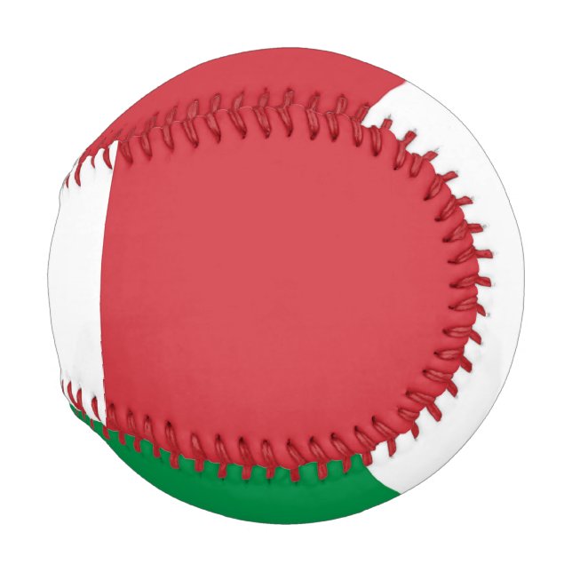 Patriotic baseball with flag of Italy (Front Right)