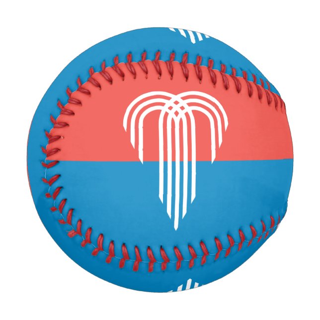 Patriotic baseball with flag of Kansas City (Front Left)