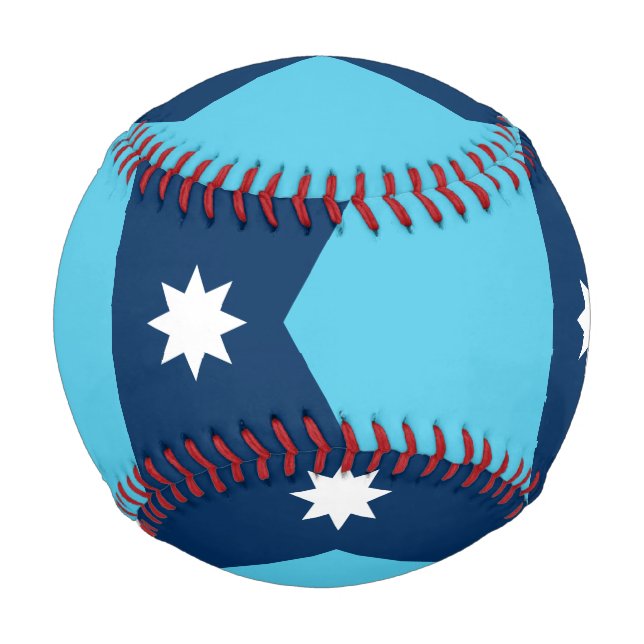 Patriotic baseball with flag of Minnesota (Front)