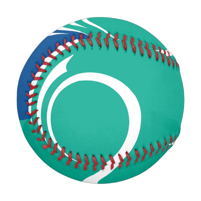 Patriotic baseball with flag of Ottawa, Canada (Front Left)
