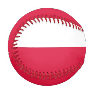 Patriotic baseball with flag of Poland