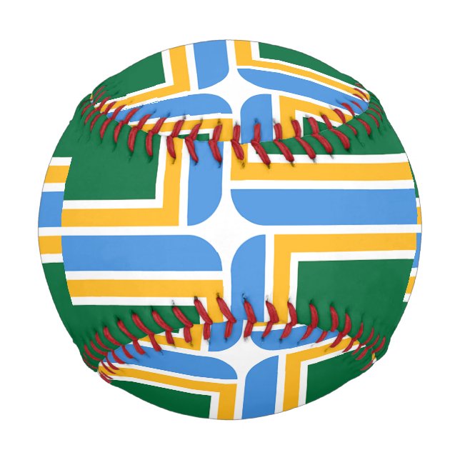 Patriotic baseball with flag of Portland, USA (Front)