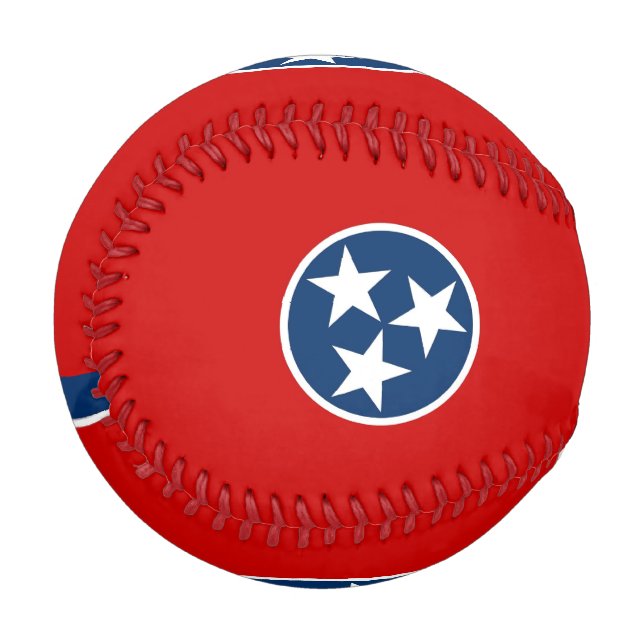Patriotic baseball with flag of Tennessee (Front Left)
