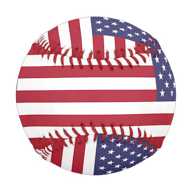 Patriotic baseball with flag of United States (Back)