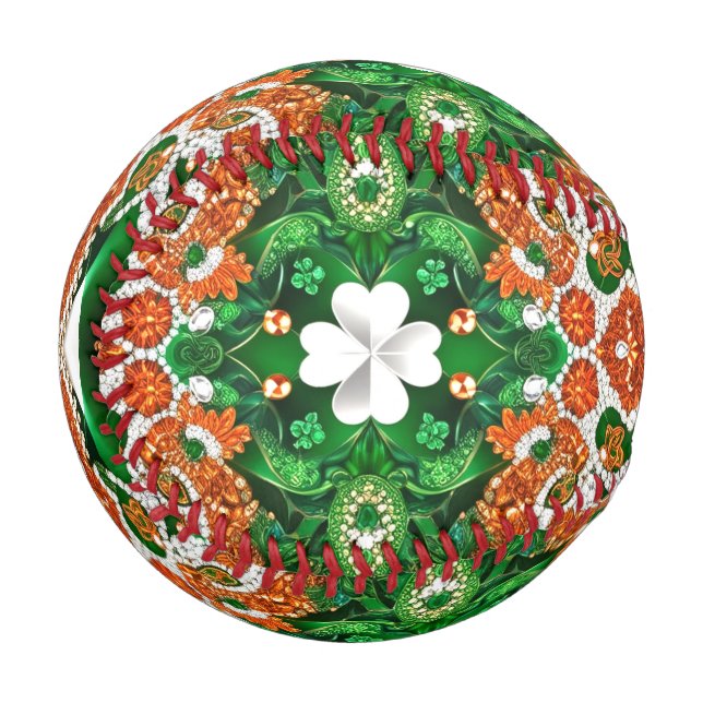 Patriotic baseball with Irish Colours (Front Left)