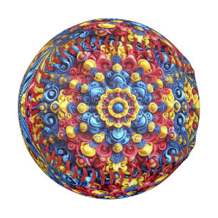 Patriotic baseball with Romanian Colours Design