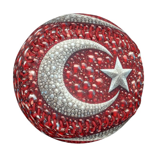 Patriotic baseball with Turkish Colours (Front Left)