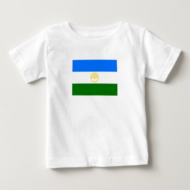 Patriotic Bashkortostan Flag Baby T-Shirt (Front)