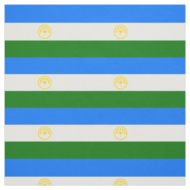 Patriotic Bashkortostan Flag Fabric (Swatch)