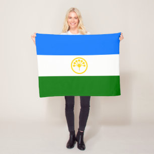 Patriotic Bashkortostan Flag Fleece Blanket