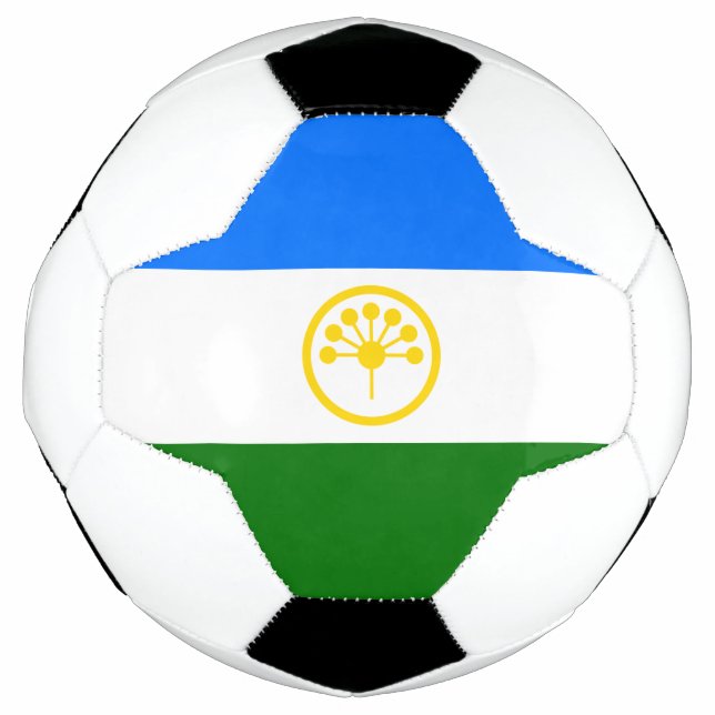 Patriotic Bashkortostan Flag Soccer Ball (Front)