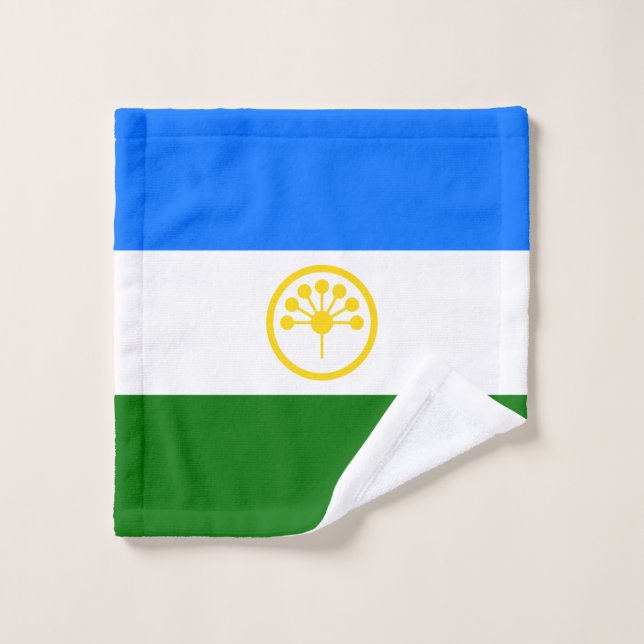 Patriotic Bashkortostan Flag Wash Cloth (Wash Cloth)