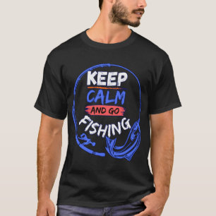 Patriotic bass fishing design with american flag. T-Shirt