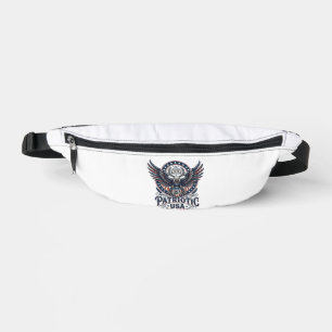 Patriotic Battle Hawk Patriotic Eagle & Hawk Ameri Bum Bags