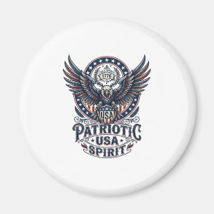 Patriotic Battle Hawk Patriotic Eagle & Hawk Ameri Magnet
