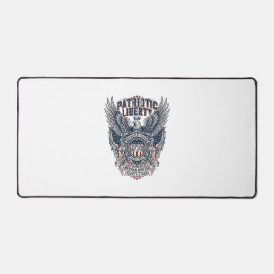 Patriotic Battle Shield 1776 Military Inspired Sym Desk Mat