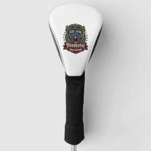Patriotic Battle Shield 1776 Military Inspired Sym Golf Head Cover