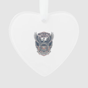 Patriotic Battle Shield 1776 Military Inspired Sym Ornament