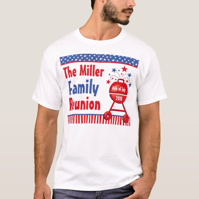 Patriotic BBQ Custom T-Shirt (Front)