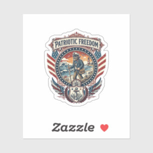 Patriotic Beachcomber Vector Graphic Tee_1