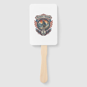 Patriotic Beachcomber Vector Graphic Tee_1 Hand Fan