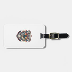 Patriotic Beachcomber Vector Graphic Tee_1 Luggage Tag