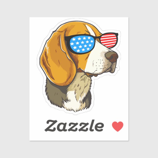 Patriotic Beagle (Sheet)