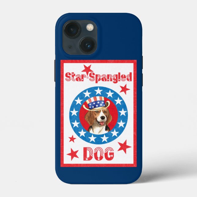 Patriotic Beagle Case-Mate iPhone Case (Back)