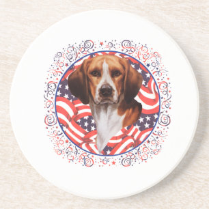 Patriotic Beagle Coaster
