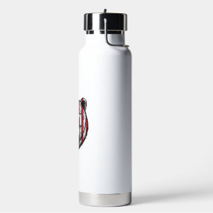 Patriotic Bear Sunglasses Vintage Vector Shirt_1 Water Bottle