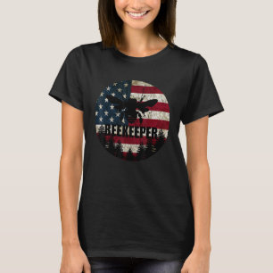 Patriotic Beekeeper American Flag 4th Of July Bee T-Shirt