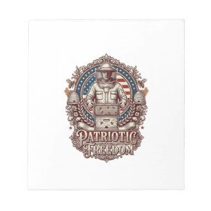 Patriotic Beekeeper Vector Graphic Tee Notepad