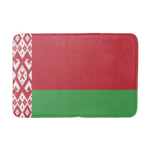 Patriotic Belarusian Flag Bath Mat