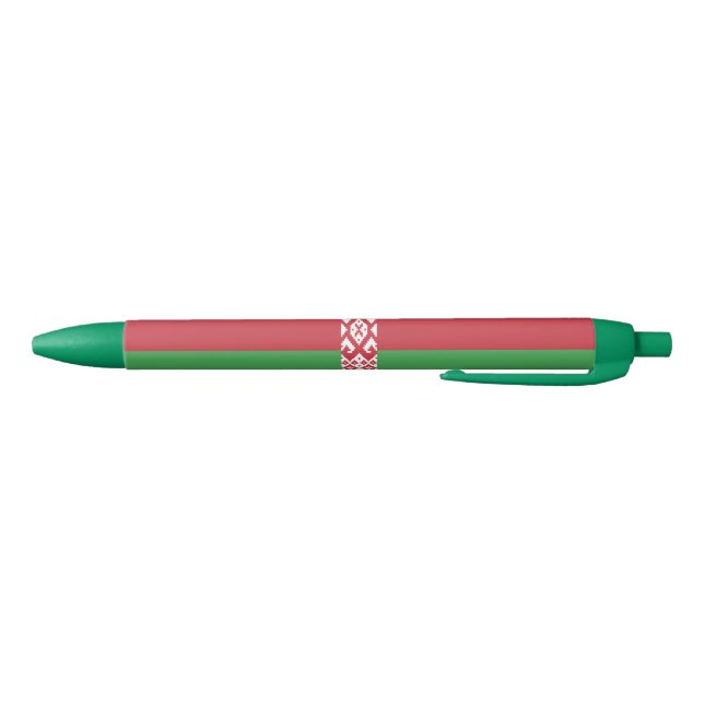 Patriotic Belarusian Flag Blue Ink Pen (Bottom)