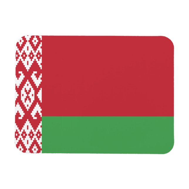 Patriotic Belarusian Flag Magnet (Horizontal)