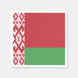 Patriotic Belarusian Flag Napkin