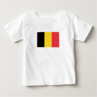 Patriotic Belgian Flag Baby T-Shirt