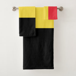 Patriotic Belgian Flag Bath Towel Set