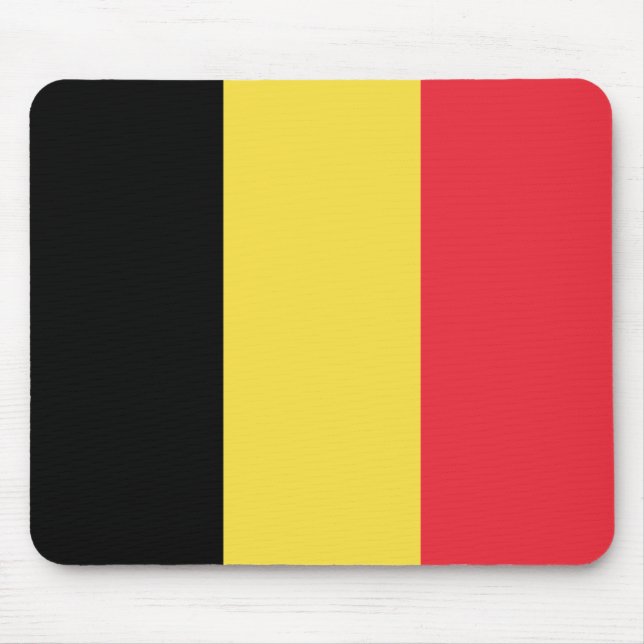 Patriotic Belgian Flag Mouse Pad (Front)