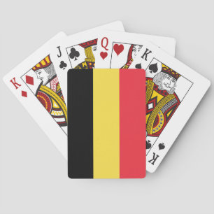 Patriotic Belgian Flag Playing Cards