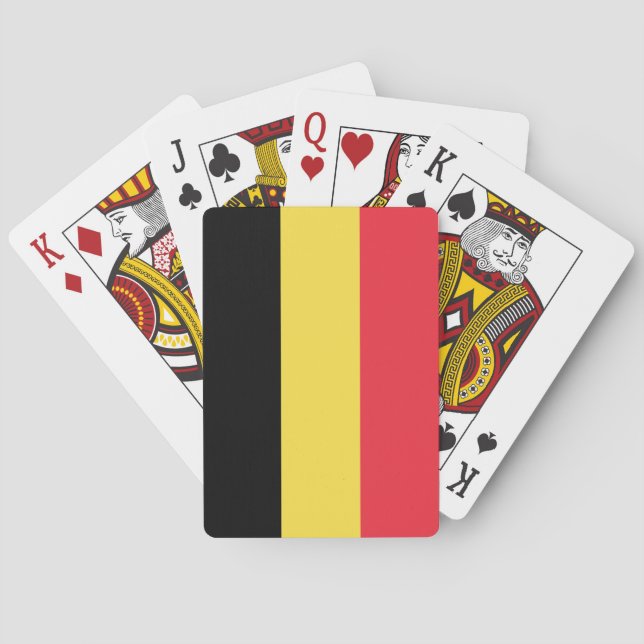 Patriotic Belgian Flag Playing Cards (Back)