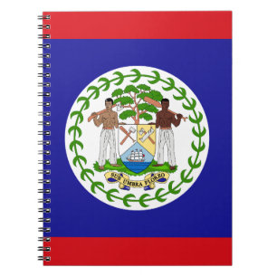 Patriotic Belizean Flag Notebook